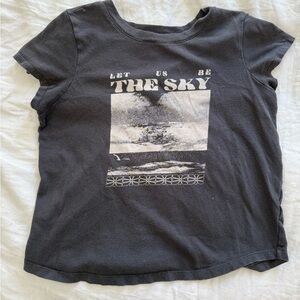Madewell Black Short Sleeve Artistic Tee